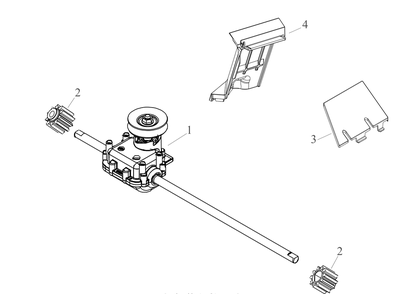 Transmission Diagram and Parts List for SC500EQ (12ACP2J6710)(2021) Cub Cadet Lawn Mower